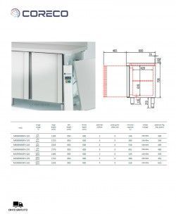 Mesa Fría 2 Puertas MRSPV-120 Coreco