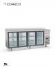 Mesa Fría 4 Puertas Cristal FMRV-250 Coreco