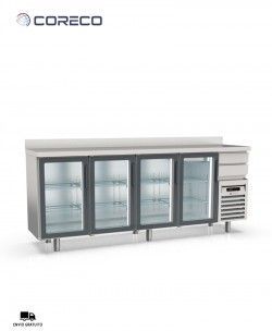 Mesa Fría 4 Puertas Cristal FMRV-250 Coreco