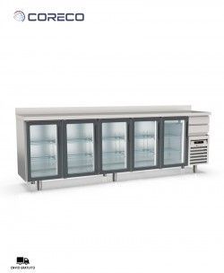 Mesa Fría 5 Puertas Cristal FMRV-300 Coreco