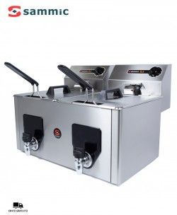 Freidora Industrial Doble Cuba PF-10+10 Sammic
