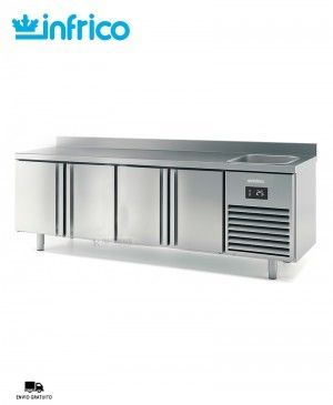 Mesa Refrigerada con Fregadero BMPPF 2500 II Infrico