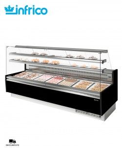 Vitrina Pastelería Cristal Recto VGL 25 P Infrico