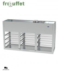 Vitrina Refrigerada 3 Niveles SSVCFCG6 Fribuffet Infrico