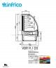 Vitrina Refrigerada Pastelería VBR 18 IR Infrico