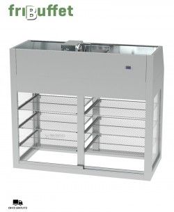 Vitrina Refrigerada Tres Niveles SSVSFCG4 Fribuffet Infrico