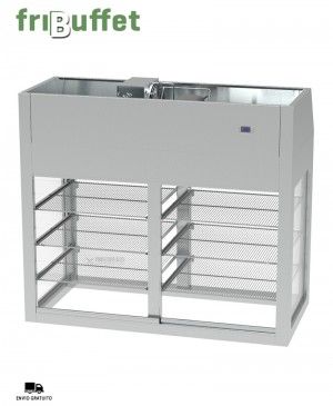 Vitrina Refrigerada Tres Niveles SSVSFCG4 Fribuffet Infrico