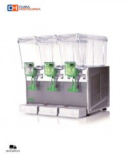 DISTRIBUIDORA DE BEBIDAS 12+12+12 LITROS CON AGITADOR BRAS EXTRA12/3AA