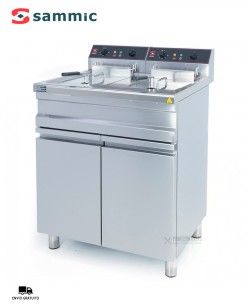 Freidora Eléctrica Industrial con mueble FE-15+15 Sammic
