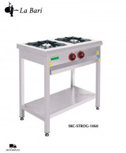 Cocina a gas 2 Fuegos Estante SKC-STROG-1060 La Bari