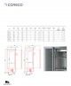 Armario Expositor Refrigerado 2 Puertas CSRV-125-S Coreco