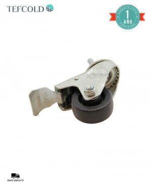 Ruedas giratorias 60 mm con pasador de freno Tefcold