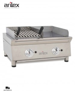 Fry-Top y Barbacoa a Gas Cromo Duro 70FRYGCBN Arilex