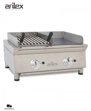 Fry-Top y Barbacoa a Gas Cromo Duro 70FRYGCBN Arilex