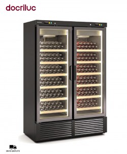 Expositor Refrigerador de Vinos DEBRW-1302/2-NI Docriluc