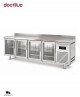 Mesa Fría 4 Puertas Vidrio Radiant MBRV-250 Docriluc