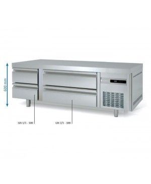 Mesa Fría GN 2/1 BAJO COCINA KBR-65 Coreco