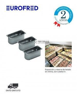 Cubeta Inox 5 Heladería Acero Inoxidable Eurofred