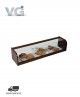 Vitrina Neutra Madera de Nogal Cristal Curvo MC-100 VG