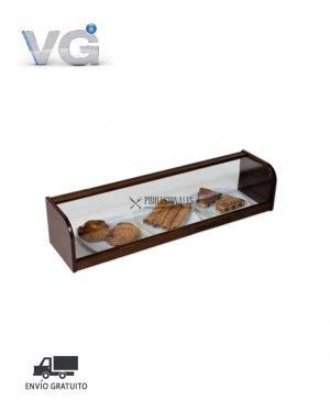 Vitrina Neutra Madera de Nogal Cristal Curvo MC-100 VG