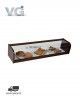 Vitrina Neutra Madera de Nogal Cristal Curvo MC-100 VG
