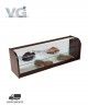 Vitrina Neutra Madera de Nogal Cristal Curvo MC-100 VG