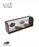Vitrina Neutra Madera de Nogal Estante Intermedio MCL-100 VG