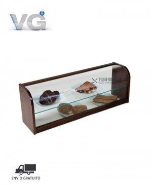 Vitrina Neutra Madera de Nogal Estante Intermedio MCL-100 VG