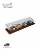 Vitrina Neutra Madera de Nogal Estante Intermedio MCL-100 VG
