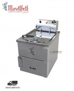 Freidora Aceite FAP10 Con Grifo Movilfrit