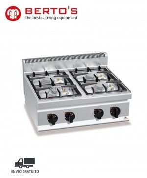 Cocina a Gas 4 Fuegos G7F4B de Berto´s