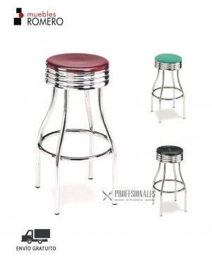 Taburete de Bar Tapizado M551 Muebles Romero