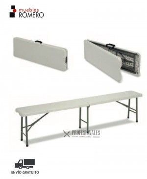 Mesa Plegable Blanca Poliestireno M911 Muebles Romero