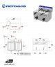 Freidora Profesional Eléctrica Fe-7+7/M Repagas