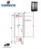 Armario GOURMET Puerta Cristal RVC-1302-NE Coreco