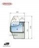Vitrina Charcutera VE-8-10-C Docriluc Cristal Curvo