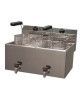 Freidora Eléctrica FRET-10+10V con grifo Mainho