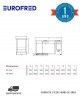 Congelador Horizontal Tapa Ciega Abatible CF 900 Eurofred