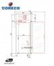 Armario S-Line CGRE-1002-S Coreco Puerta Cristal