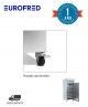 Kit de 4 Ruedas (2 con freno) para Armario Gelato 800 Eurofred