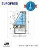 Semi-Mural Refrigerado FOS 100 INOX ISA Eurofred