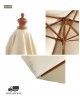 Sombrilla Color Crema 2,37x2,50 Bolero CB513