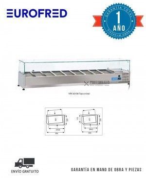 Sobre-Vitrina Refrigerada VRX 18 / 38 Tapa Cristal Cool Head Eurofred