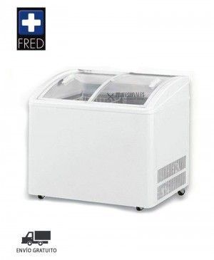 Congelador Glass-Top 210 Fred Cristal curvado