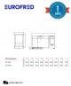 Congelador Horizontal Tapa Ciega Abatible CF 900 Eurofred