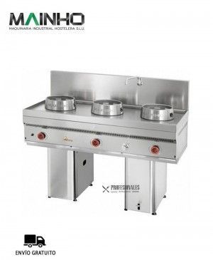 WOK W-312 Mainho Cocina Industrial 3 Fuegos