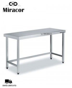 Mesa de Trabajo Acero Inoxidable 800x600x850 Miracor