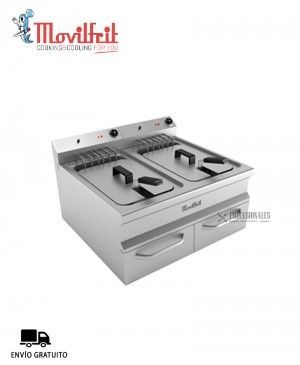Freidora Agua y Aceite FM-10+10 Movilfrit
