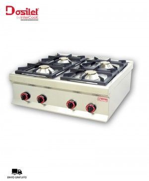 Cocina a Gas Sobremesa 4 Fuegos L7CG80/1 Dosilet