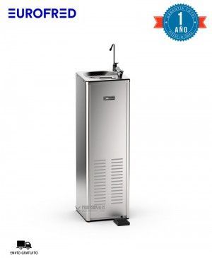 Fuente de Agua Fría 2 PLL INOX con Pedal Eurofred